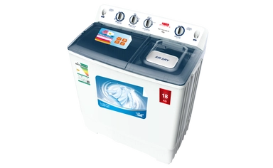 غسالة حوضين هام، 18 كيلو، أبيض - HMTT18000WM-25