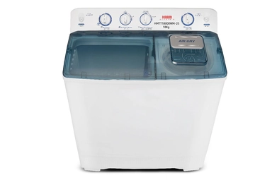غسالة حوضين هام ، 18 كيلو،  أبيض - HMTT18000WM-25