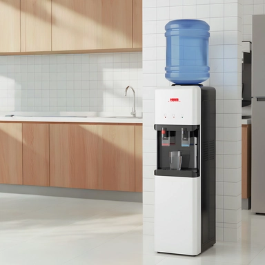 Haam Water Dispenser, Hot / Cold, 2 Taps, Silver – LM-YL1-1169B