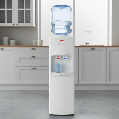 برادة هام استاند حار / بارد، 2 صنبور، أبيض – LM-YL1-56B-220