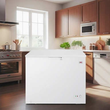 هام، فريزر أفقي 11.2 قدم، أبيض – HM470FR-O26