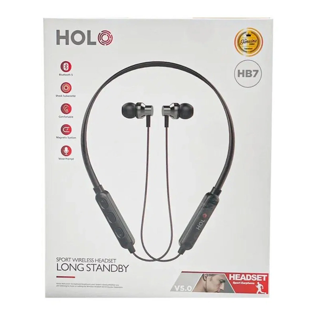 Holo Hanging Neck Bluetooth Headset Gift Black