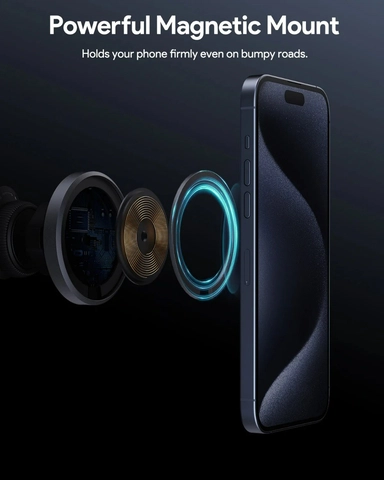 Aukey Mag Fusion Car Magnetic Wireless Charger BLACK