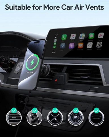 Aukey Mag Fusion Car Magnetic Wireless Charger BLACK