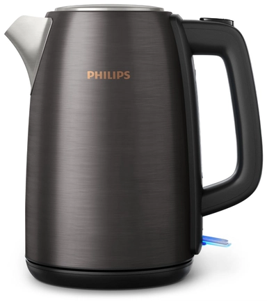 Philips Kettle, 2200-1850W, 1.7L, Black/Copper, HD9352/31