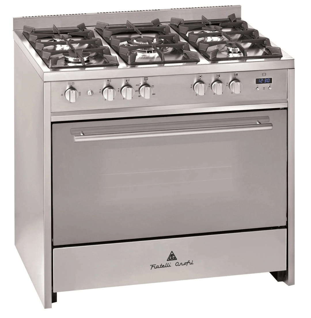 Fratelli oven, 5 gas burners, 60*90, Portuguese cast iron positions, FOC-PRO965-GG-X