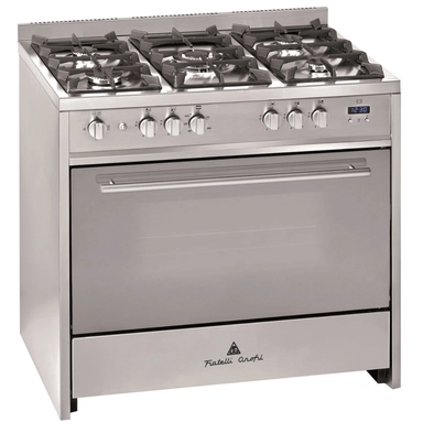 Fratelli oven, 5 gas burners, 60*90, Portuguese cast iron positions, FOC-PRO965-GG-X