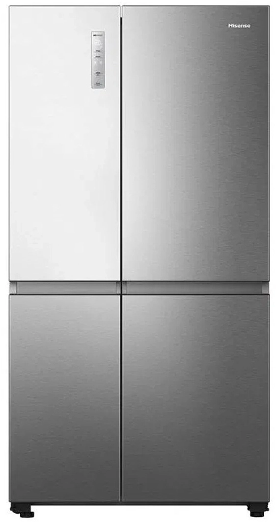 ثلاجة هايسنس جنبًا إلى جنب، سعة 22.5 قدم مكعب، ستيل - RS86W2NSQ
