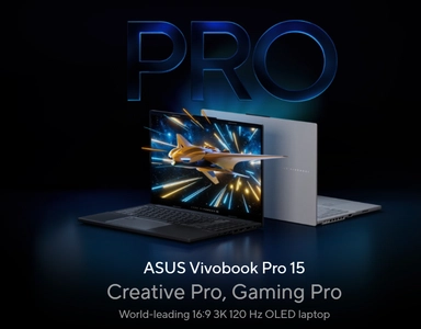 أسوس ﭬيفو بوك برو 15 OLED ألترا 9 285H، 24GB، 2TB، 15.6"، W11 رمادي