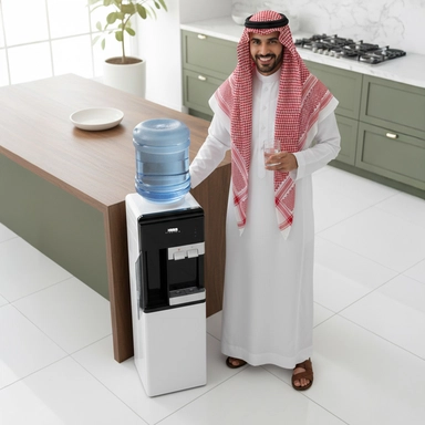HAAM Water Dispenser Hot/cold 7 liters, operated by bottle or self-filling HM-FC70