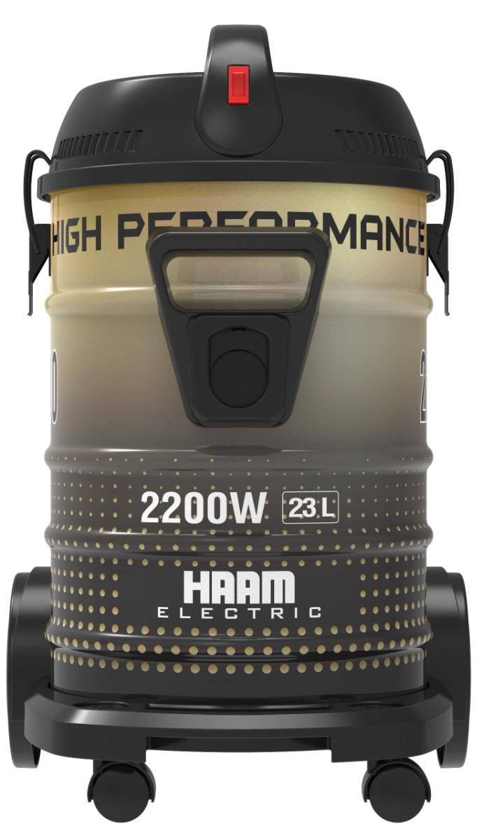 Haam Drum Vacuum Cleaner with Rotating Cleaning Brush, 2200W, 23L, HM-VC22-23L