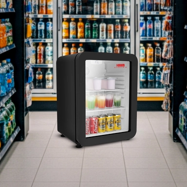 Haam Refrigerator Black 2.2 Cu.ft, HM100BGT-23