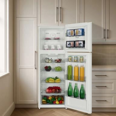 Haam 2 Doors Refrigerator, White, 11.7 cu.ft, HM350WRF-O23