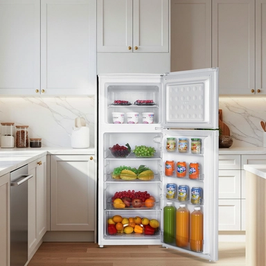 Haam 2 Doors Refrigerator, White, 6.4 cu.ft, HM250WRF-O23DF
