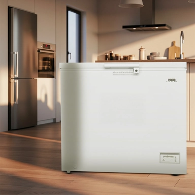 Haam Chest Freezer 8.9 cu ft White Inverter, HM400FR-O23INV