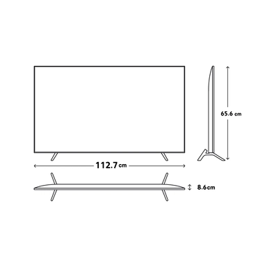 Haam 50" UHD-4K Smart Led TV HM4K50S-R