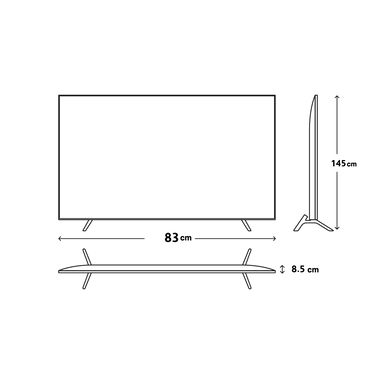 شاشة هام 65 بوصة أندرويد سمارت HM4K65S11TND -UHD-4K