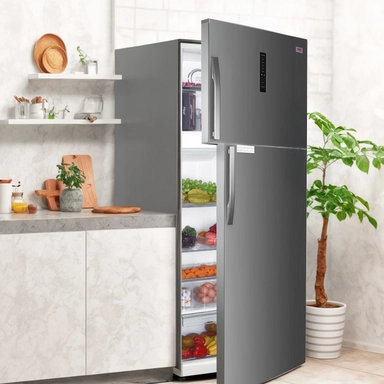 ثلاجة هام بابين استيل 18.6 قدم انفرتر HM680SRF-O23INV