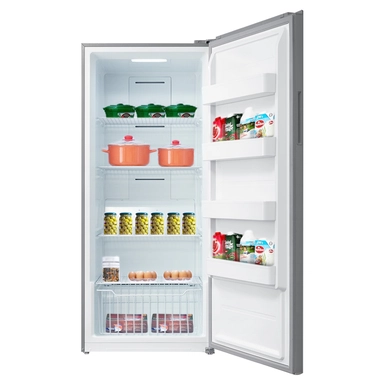 Haam Upright Freezer 21 CU.ft, (convertible for a refrigerator), Steal, HM740SRE-M21N