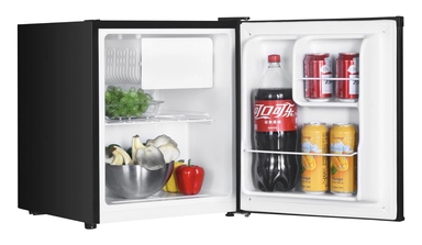 Haam One Door Refrigerator, Black, 1.6 cu.ft, HM75BRF-O23