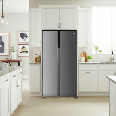 Haam refrigerator, steel, 15.4 Cu.ft, inverter: HM810SSD-O23INV