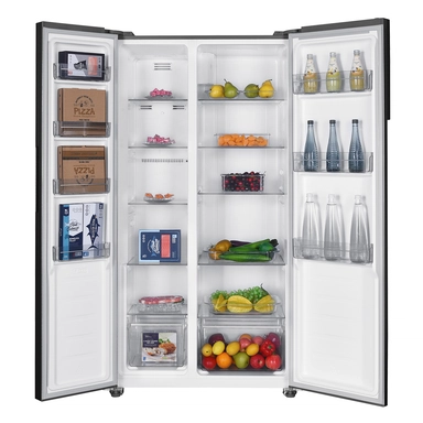 Haam refrigerator, steel, 15.4 Cu.ft, inverter: HM810SSD-O23INV