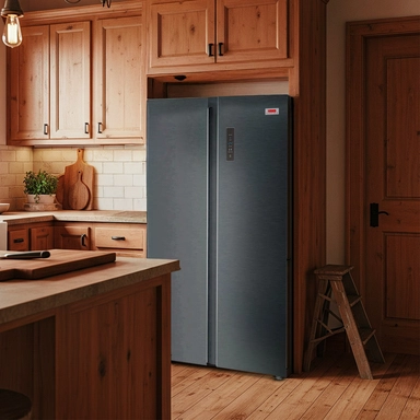 Haam 18 cu.ft Inverter Steel  Refrigerator, HM900SSBINV25
