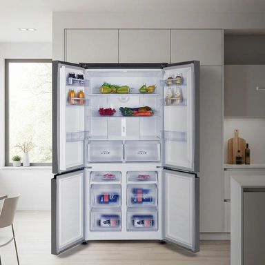 Ham refrigerator, 4 doors, steel, 20.3 cu.ft, inverter, HM960SSD-O23INV