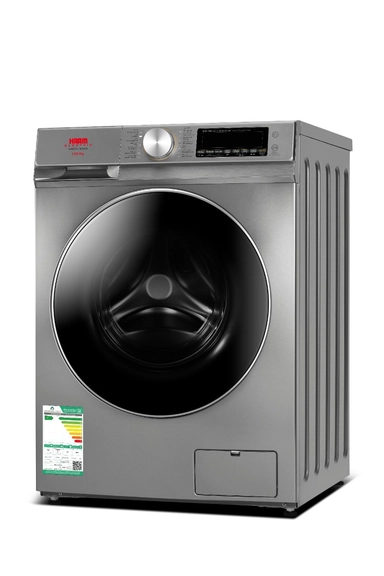 Haam Front-Load Washing Machine 13kg, Silver | Almanea