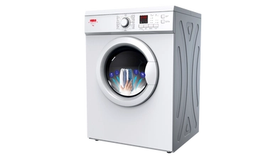 Haam Front Load Air Vented Dryer 7 KG, 16 Programs, white, HMDR7W-23 
