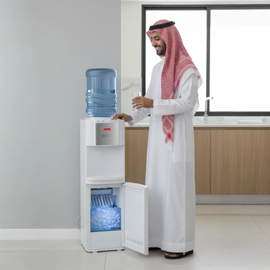Haam Stand Water Dispenser With Ice Maker, Hot/Cold/Normal, HMWD-25QRT