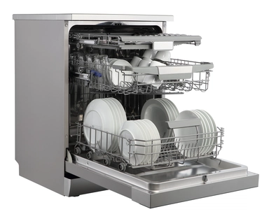 غسالة صحون هام، سعة 16 مكان، 8 برامج ، 3 أرفف، فضي – HMDW1608SL