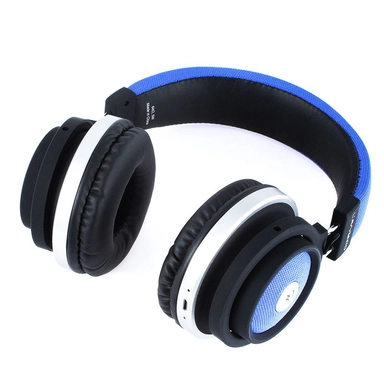 L'avvento Headphone Bluetooth 5.0 Leather headband, Blue