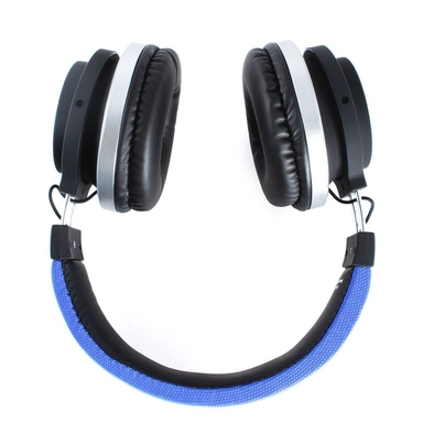 L'avvento Headphone Bluetooth 5.0 Leather headband, Blue