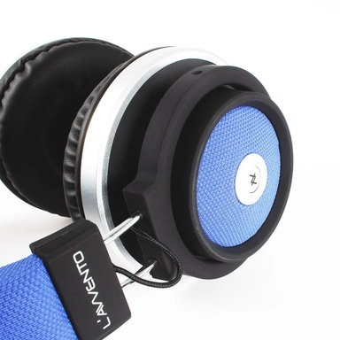 L'avvento Headphone Bluetooth 5.0 Leather headband, Blue