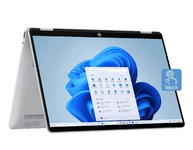 لابتوب اتش بي فليب X360 2-في-1، 14 بوصة، Intel Core i5-120U، 16 جيجابايت رام، 512 جيجابايت SSD، فضي