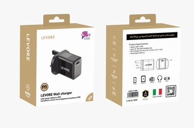 Levore Wall Charger20W1XUSBC Fast Charging Adapter LGW112-BK