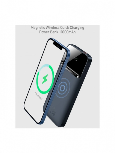 Baseus, 10K 20W Magnetic Wireless Power Bank, Blue - PPMT-03