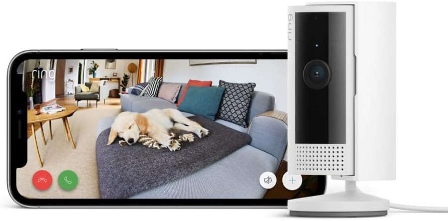 Ring Indoor Security Cam 2nd Gen 1080p HD Video Wifi White