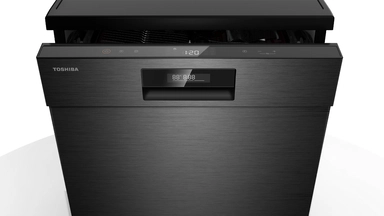 غسالة صحون توشيبا 15 مكان 8 برامج أسود DW-15F3ME(BS)