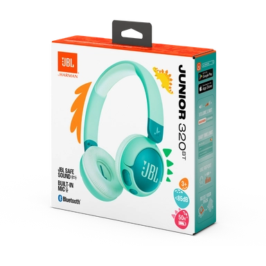 جي بي إل جونيور 320 بي تي، سماعات رأس لاسلكية للأطفال، فوق الأذن، الأخضر – JBLJR320BTGRN