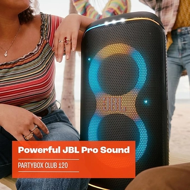 JBL PartyBox Club 120, Wired & Bluetooth, Black - JBLPBCLUB120