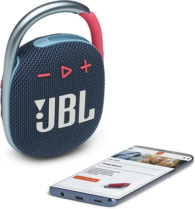 JBL Clip 4 Ultra-Portable Bluetooth Speaker Blue 