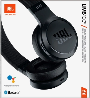 JBL Live 400 Bt Over-Ear Headphone Black 