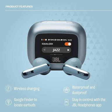 Jbl Live Flex 3 True Wireless Noise Cancelling Earbuds Blue