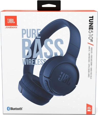 JBL Tune 510 Bt On-Ear Wireless Headphone Blue 