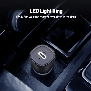 شاحن سيارة جودا ,USBفئة C, واط30, اسود -CC002ABUN1