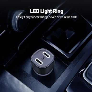 شاحن سيارة جودا , USBفئةC , واط 45, أسود – CC003ABUN1