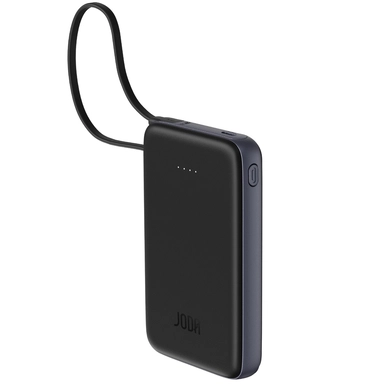 باور بانك جودا , 10,000 مللي أمبير , منفذ واحد (كابل USB‑C مدمج), أسود – PB001ABUN1