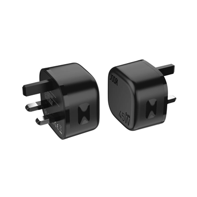 شاحن جداري  VoltPod 45 GaN  جودا ، USB-C ، واط 45 ، اسود - WC015ABUN1